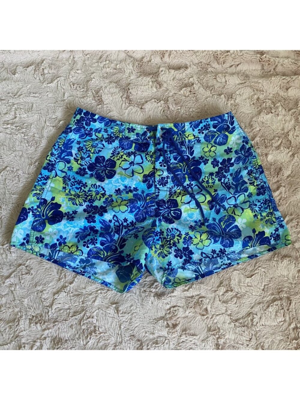 Catalina Ocean Gear Womens Medium Swimming Board Shorts Beach Floral Drawstring